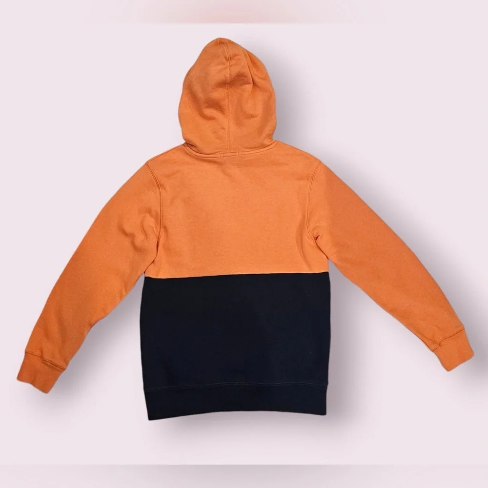 Boys GAP Hoodie Color Block Pullover Sweatshirt Kids Size XL Orange and Blue